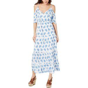 MICHAEL Michael Kors Womens Printed Cold Shoulder Maxi Casual Dress XS #27